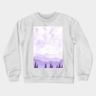 Watercolor mountains Crewneck Sweatshirt